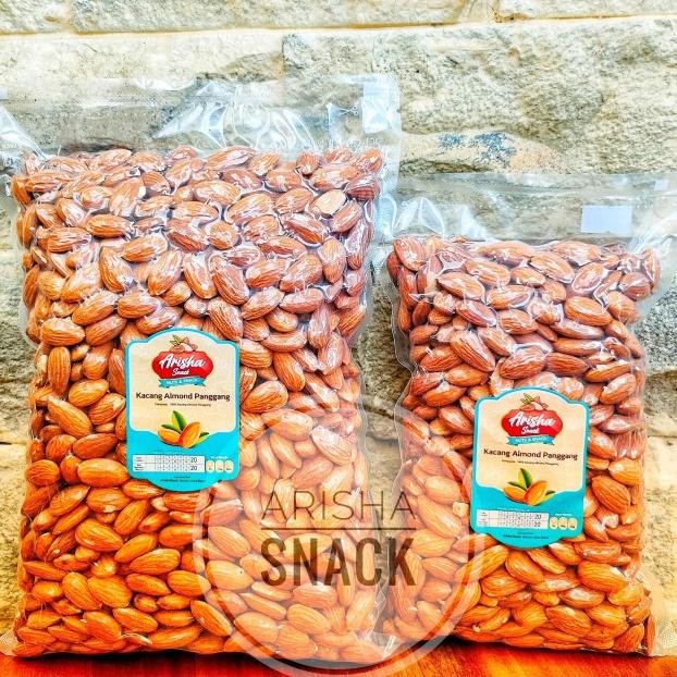 

Kacang Almond Panggang Kupas Tanpa Garam Blue Diamond Roasted 1Kg