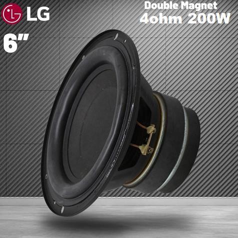 Speaker HI-FI 6Inch 200W Audio Subwoofer Double Magnet 4Ohm 6" 200Watt