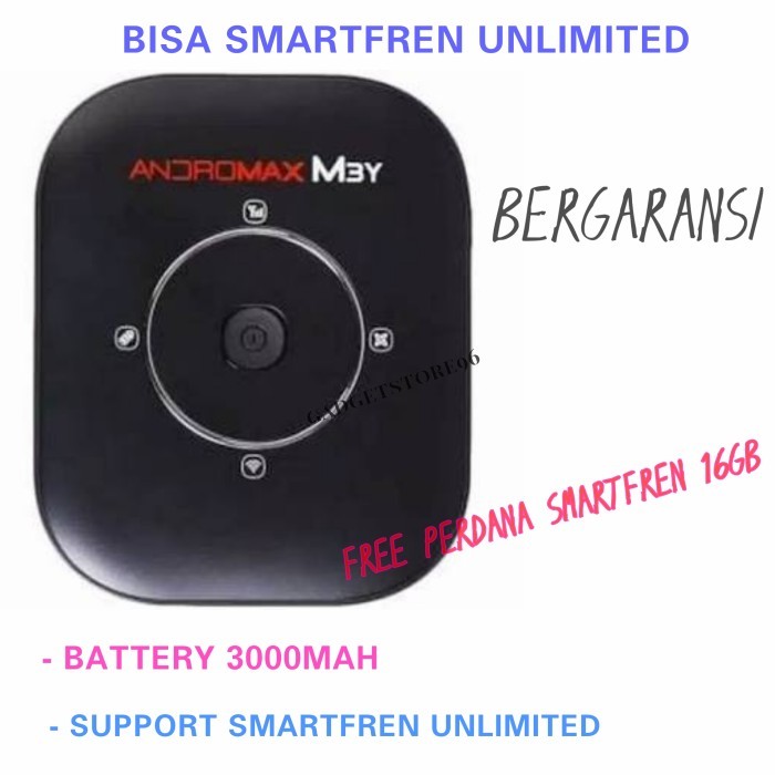 TERBARU MODEM ANDROMAX SMARTFREN M3Y SUPPORT UNLIMITED FREE 16GB BKN M6X M3Z