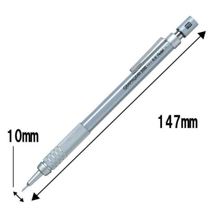 

Pentel Graph Gear 500 Drafting Pencil - 0.5 Mm Original Dan Terpercaya