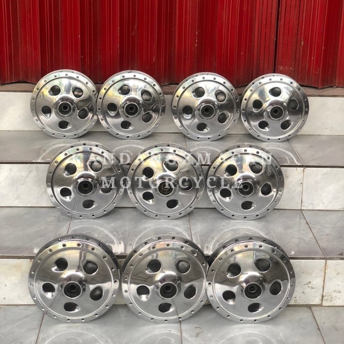 {Bekas} TROMOL DEPAN YAMAHA SR 400 ORIGINAL FULLSET POLISHED Diskon