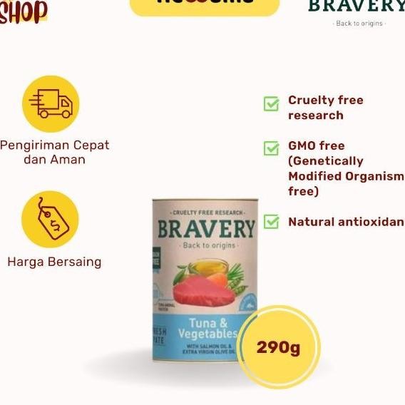 Bravery Wet Food Tuna & Vegetables Dog Food