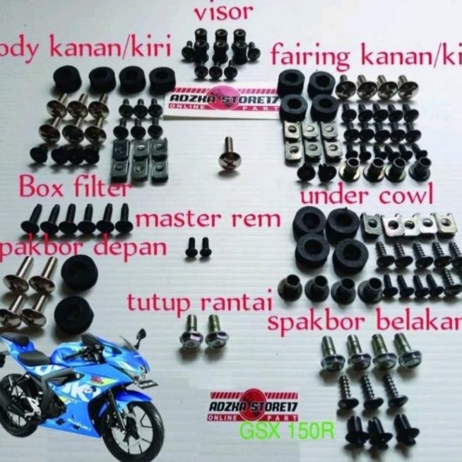 Baut Body Full Set Suzuki Gsx 150R | Baut Full Body Suzuki Gsx 150