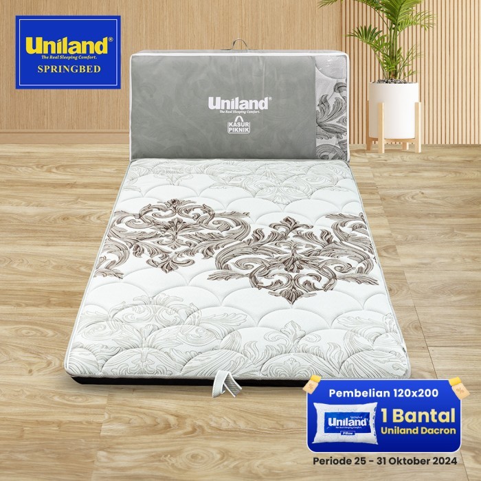 Uniland Kasur Lipat 120x200 Bonus Tas Kasur - Busa Gulung Lantai Trave