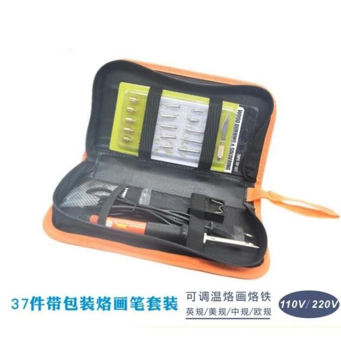 Alat Solder Ukir Pahat Lukis Elektrik Kayu Wood Burning Pen Pyrography [terbaik]