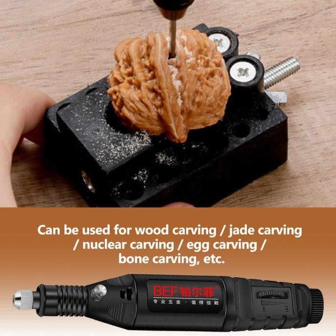 25 Buah Set Bor Mini 13W 15000 RPM Mini Drill Electric Engraver Grinder Gerinda Electrik Listrik / A