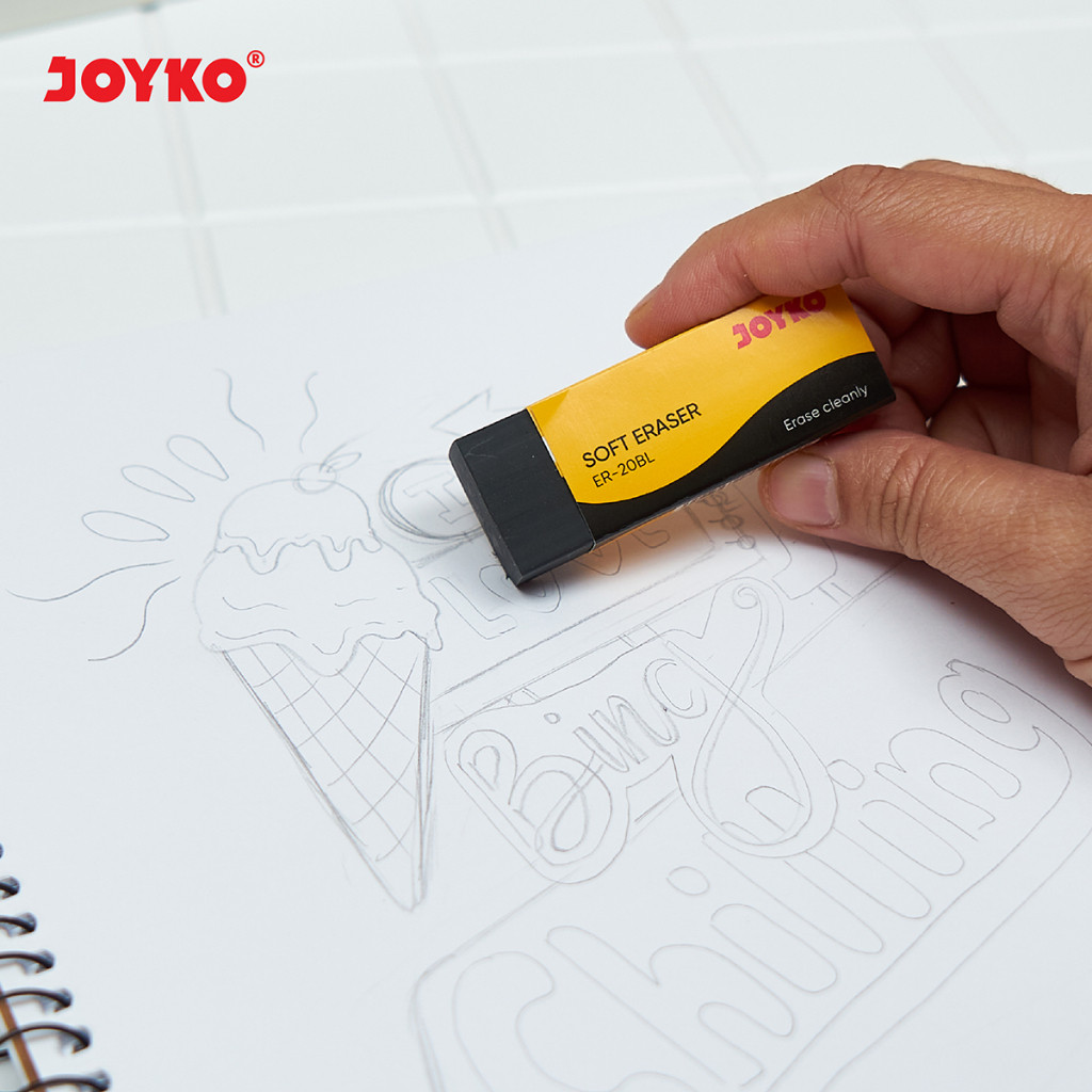 

Penghapus Eraser Joyko Hitam Besar ER-20BL