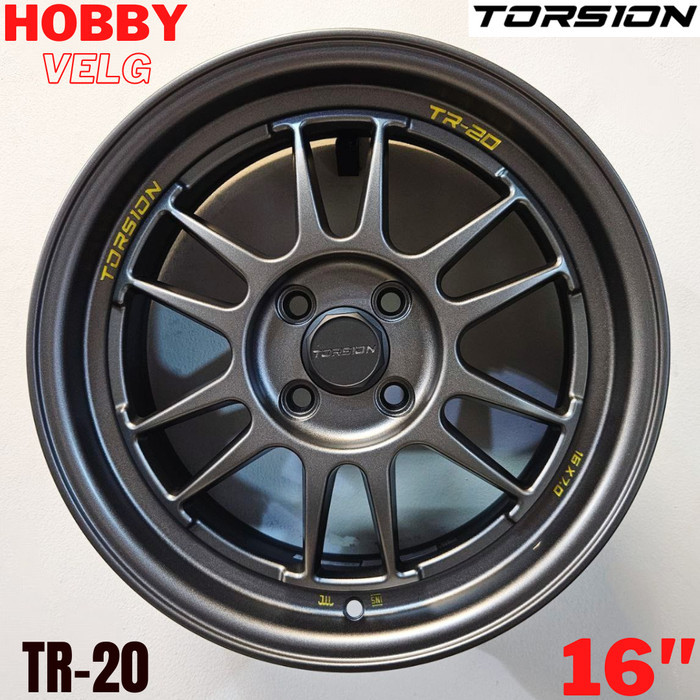 VELG MOBIL ORIGINAL TORSION WHEELS TR20 R16 X 7 4H 100 ET 41 MATT GRAPHITE