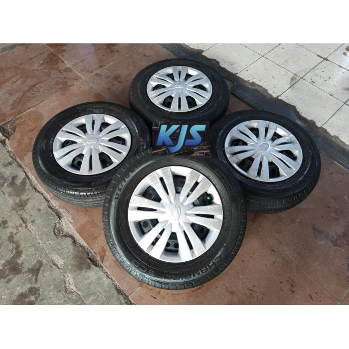 VELG MOBIL BEKAS KALENG DATSUN GO RING 13 PCD 4X100 + BAN BONUS R13