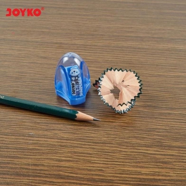 

er-90 ( 24 buah ) B 72 Rautan Serutan Kerikan Sharpener Pensil Joyko B-72 warna B72 Premium