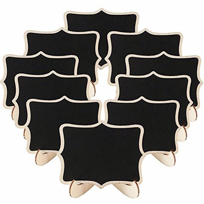 

LI34 SET 10PCS Papan Tulis Kapur Kecil / Mini Chalkboard / Papan Kapur Menu Cafe / Papan RESERVED Murah