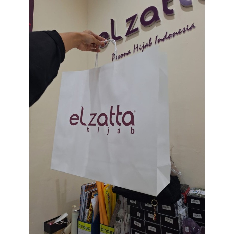 Paper Bag Elzatta Tempat Hadiah Kado Tas Belanja Tas Tas Kado
