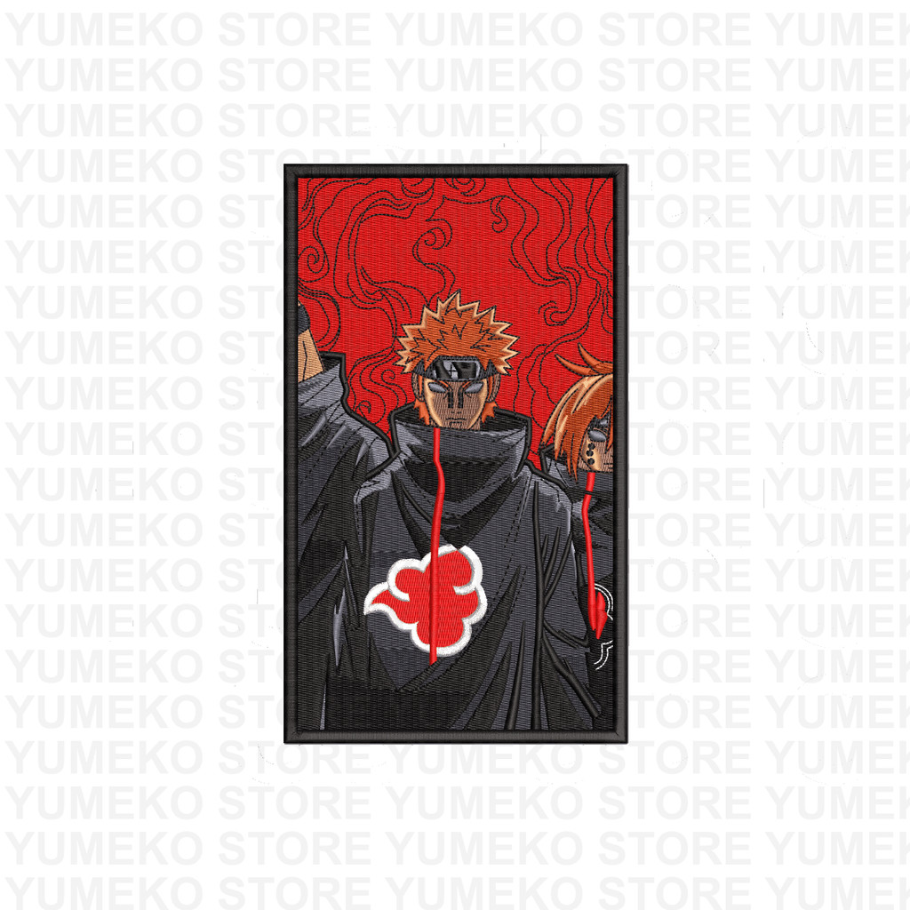 Kaos Bordir Anime - Akatsuki Pain | Naruto