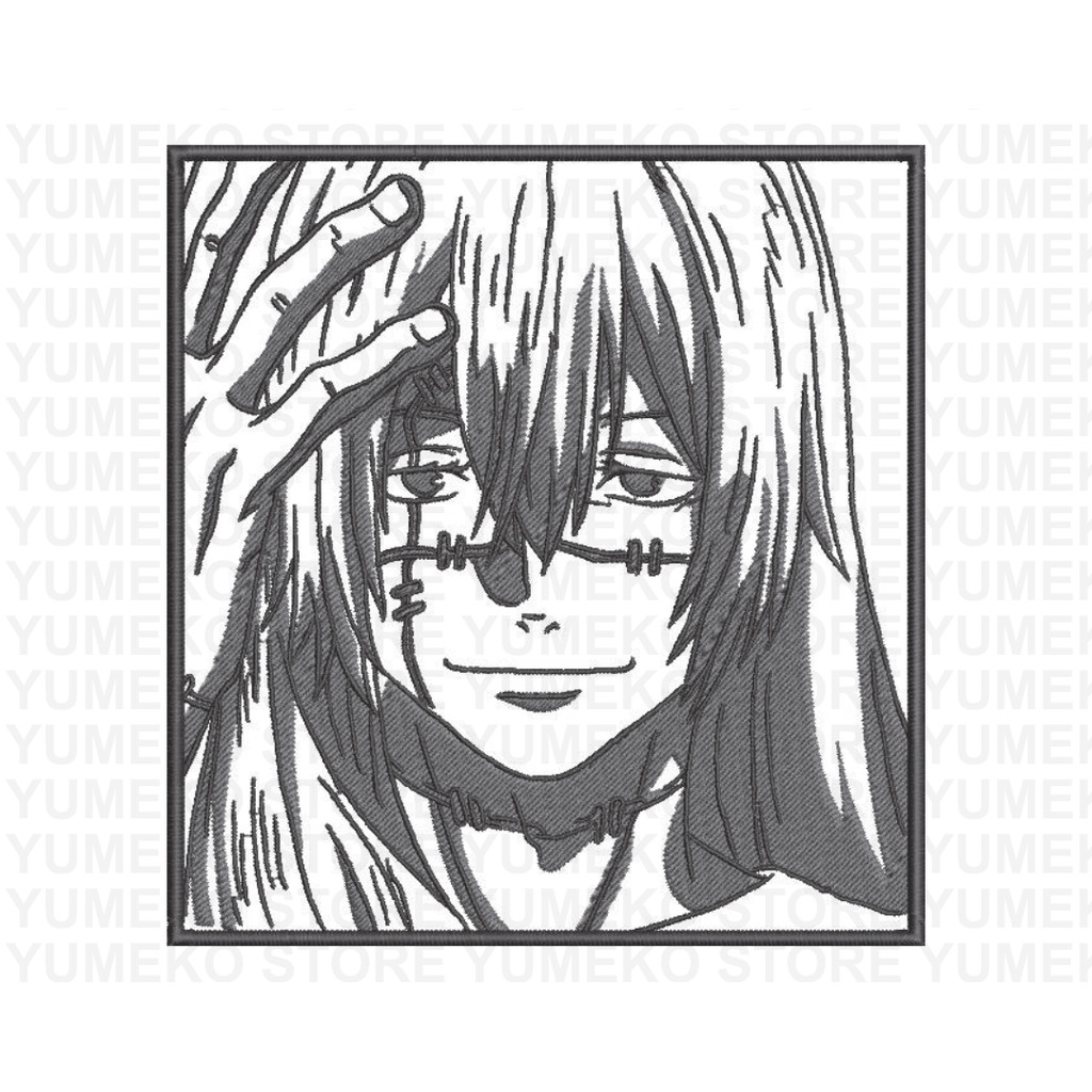 Kaos Bordir Anime - Mahito | Jujutsu Kaisen