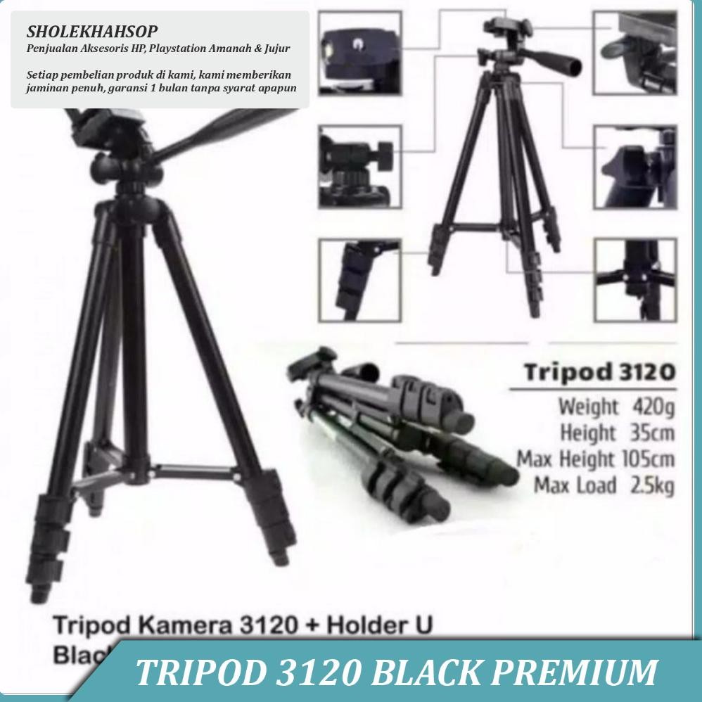 Triport Keren Modern Tripod Vloger Weifeng 3120 Tripod Hp Dan Kamera Universal + Free Holder U Dan T