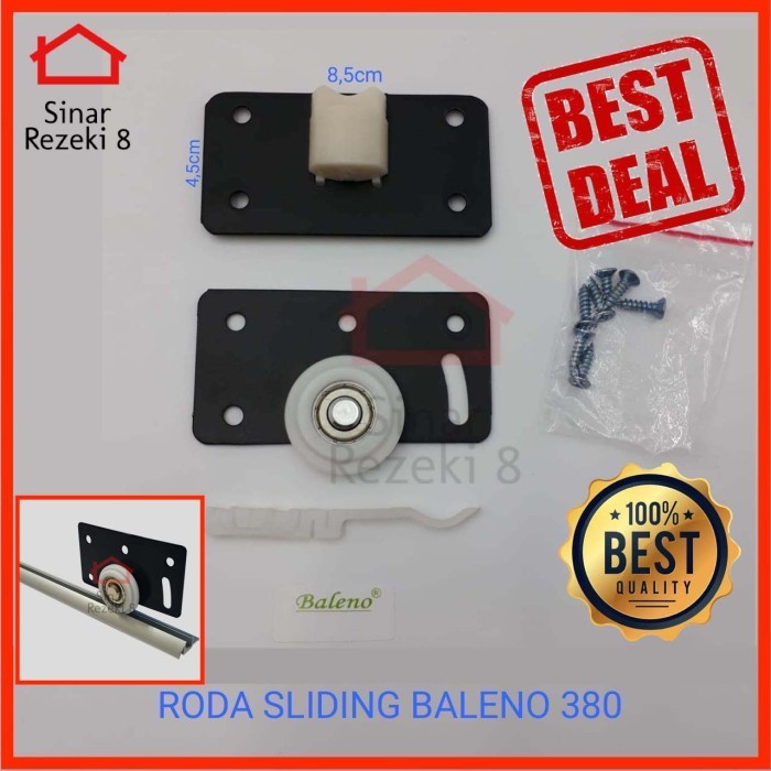 Laci - Roda Pintu Lemari Sliding 380 Baleno / Geser Sleding Huben 383