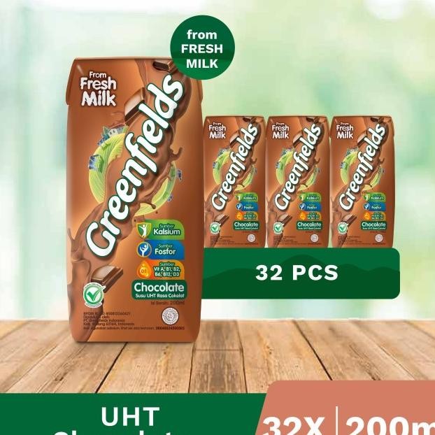 

[Lebih Hemat] Susu Greenfields Uht Chocolate 200Ml X 1 Karton