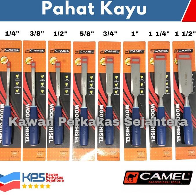 

Murah | Promo Camel Pahat Kayu Set (8 Pcs) 1/4 3/8 1/2 5/8 3/4 1 1-1/4 1-1/2 Inch