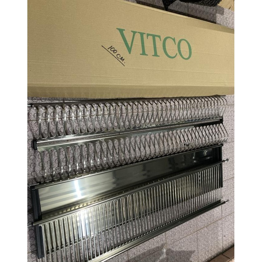 Rak Piring Gantung Stainless Kitchen Set / Rak Piring Lemari Dapur