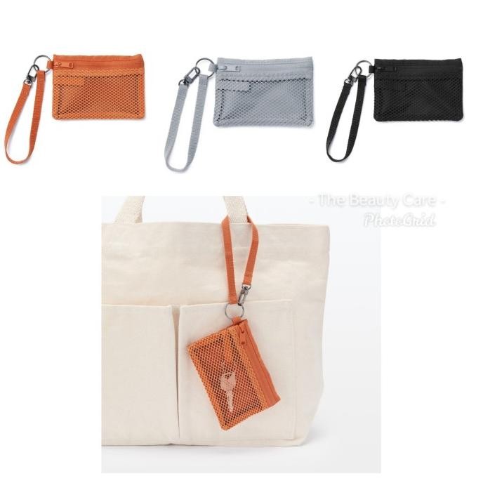 

Muji Polyester Card Case Japan Original Tempat Kartu kunci dompet koin