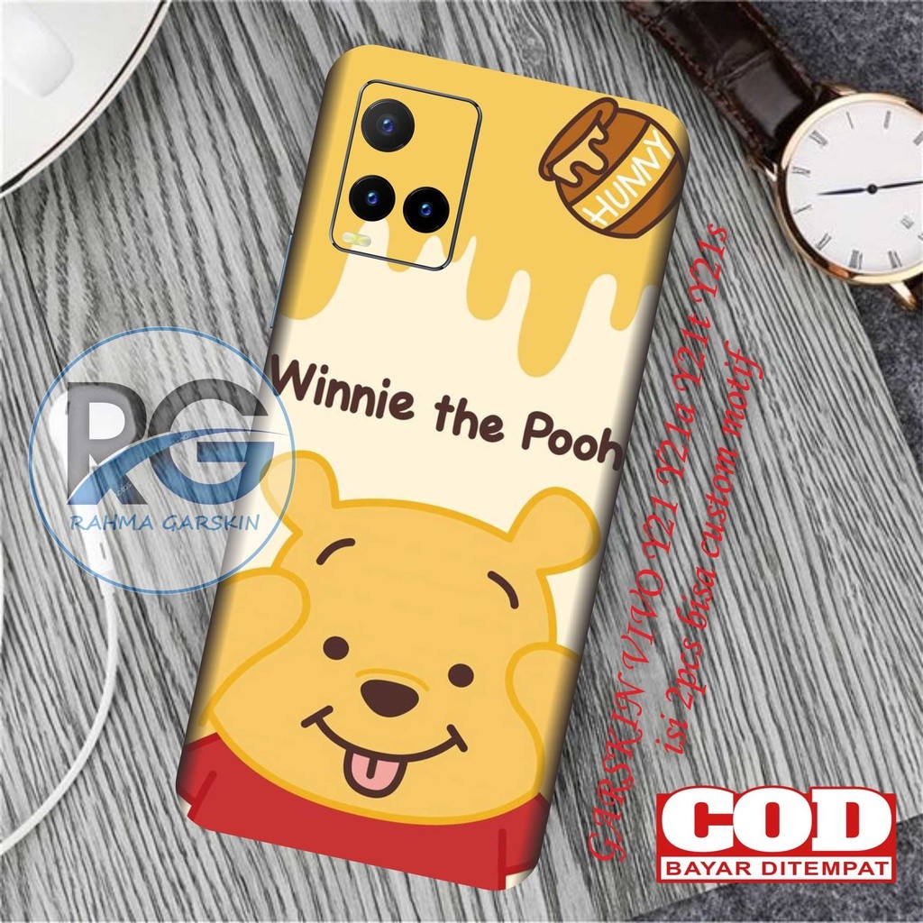 COD Vivo Y21 Terlaris Garskin Stiker Custom Gambar ++