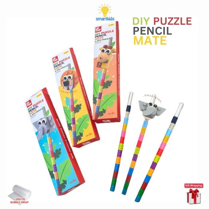 

Baru - Pencil Brick Block Lego Alat Tulis Stationery Pensil Puzzle Diy Susun Rakit Balok Blok /