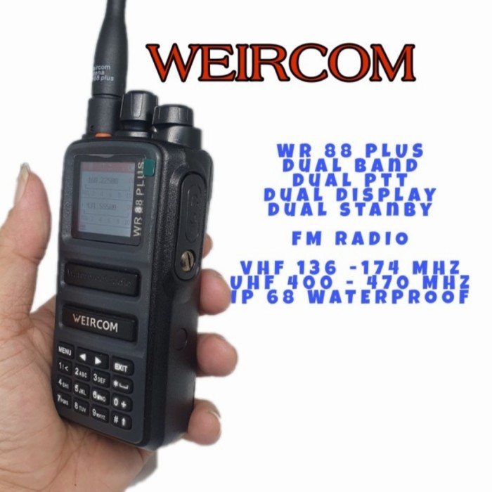 Ht Weircom Wr88 Plus Dualband 10Wat / Wr 88Plus Weircom