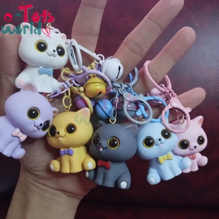 

Beli - Totsworld Gantungan Kunci Cat Bahan Resin Mewah Keychain Premium Imut Ganci Mewah Hadiah