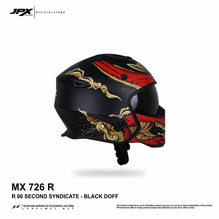 Helm Jpx Full Face Mx-726R - R06 Second Syndicate