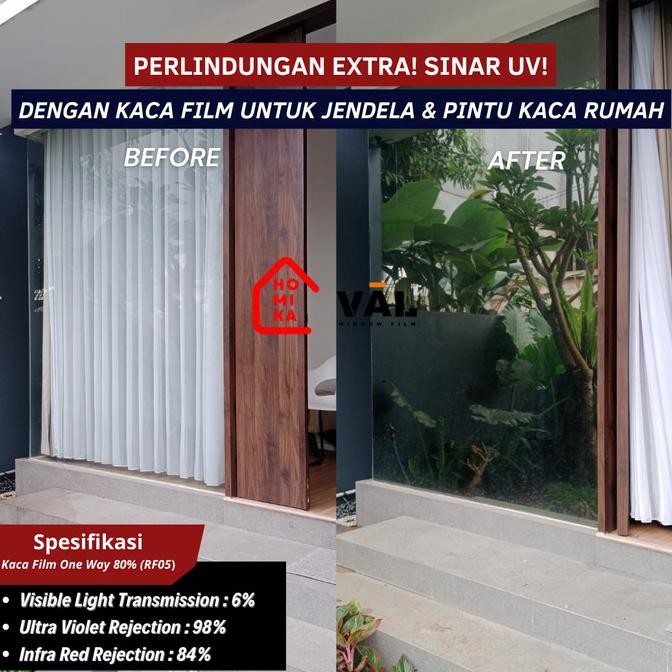 Sale Kaca Film One Way 80% Vinallum Val Rumah Jendela Cermin
