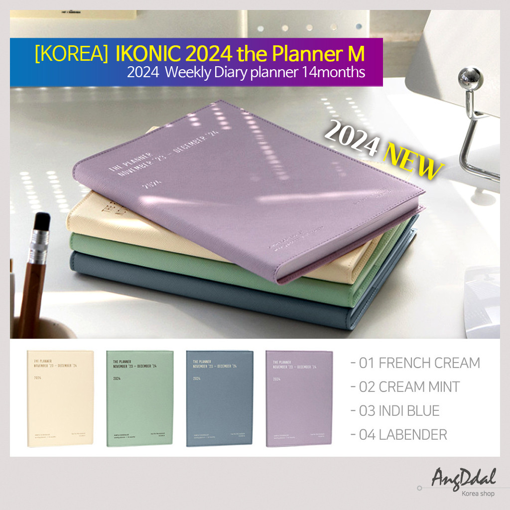 

[Produk Korea] ICONIC The Planner M Weekly Diary 2024 (Penjadwal Minggu Kerja) |46727C96|
