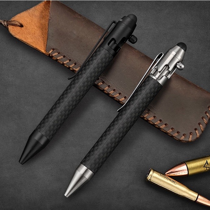 

CNEDC Bolt Business Pena Gel Tanda Tangan Cepat Kering Pena Baja Tahan Karat Pena Serat Karbon Luar Ruangan |2E631DA2|