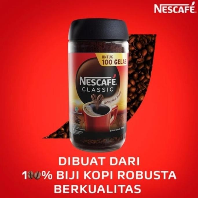 

Kopi Nescafe Classic Jar Lampung Robusta Blend 200 Gr