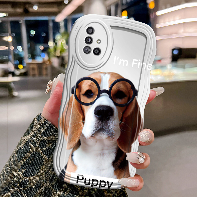 Casing Hp Untuk Samsung Galaxy A51 M40s Case HP Kesing Casing kucing Softcase gelombang transparan t