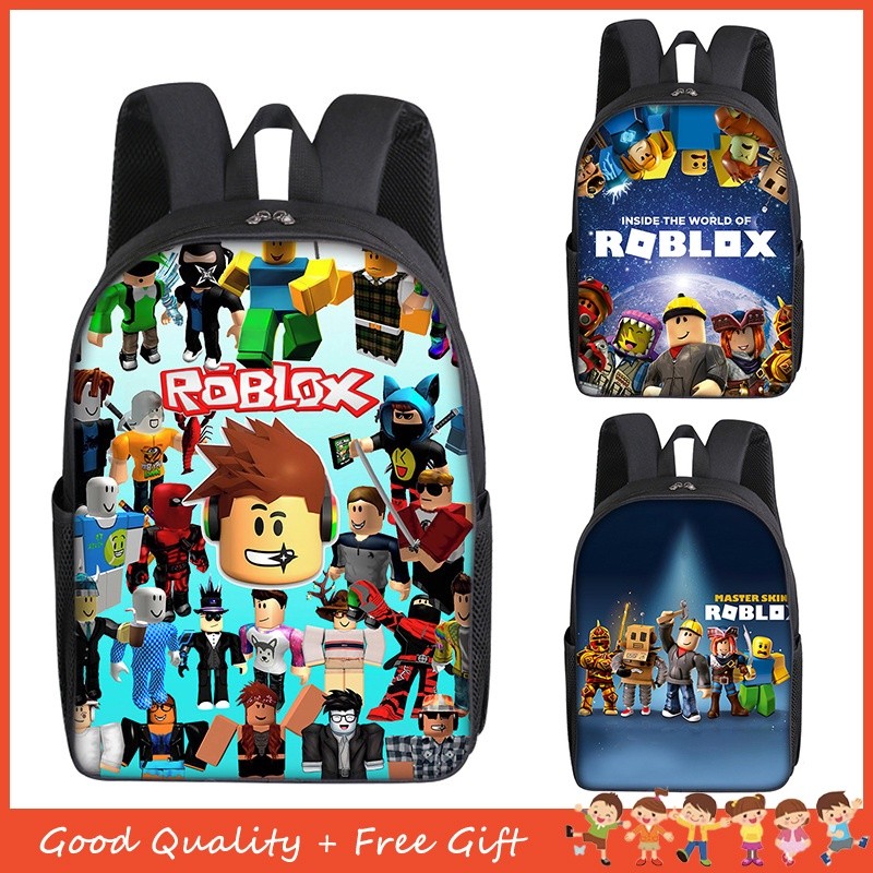 

【20 Warna】 Ransel Gambar Anime Game Roblox Tas Sekolah Dasar dan Menengah Anak Laki-laki Perempuan 17 "Tas Bahu Siswa Tempat Pensil |017245F6|