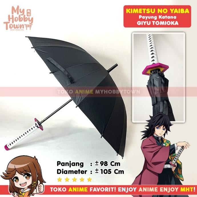 Payung Anime Pedang Kimetsu No Yaiba Demon Slayer Giyu Tomioka