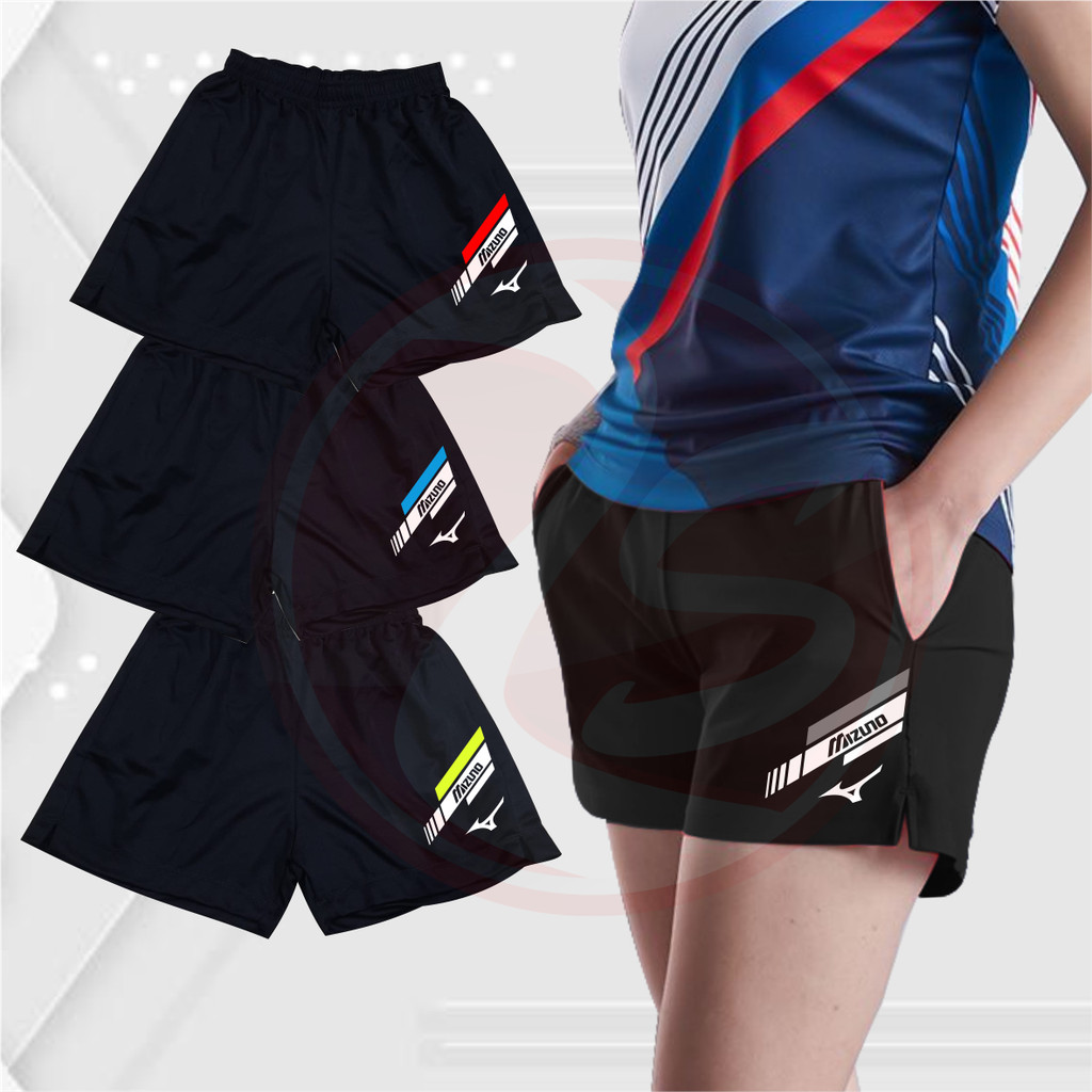 Celana pendek olahraga wanita celana pendek voli badminton motif CMC-10