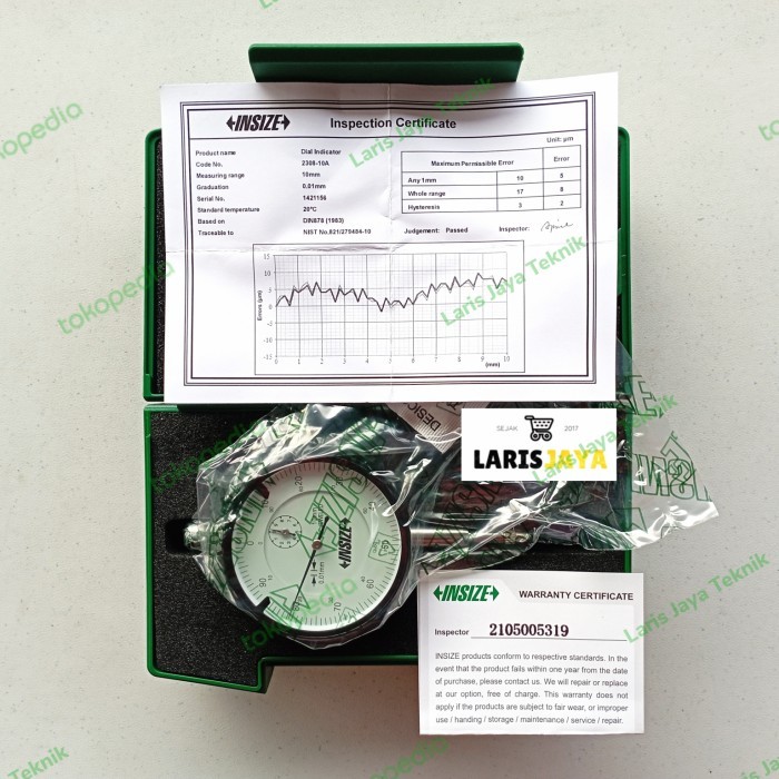 

newgan!! Insize Dial Indicator 0-10mm 2308-10A