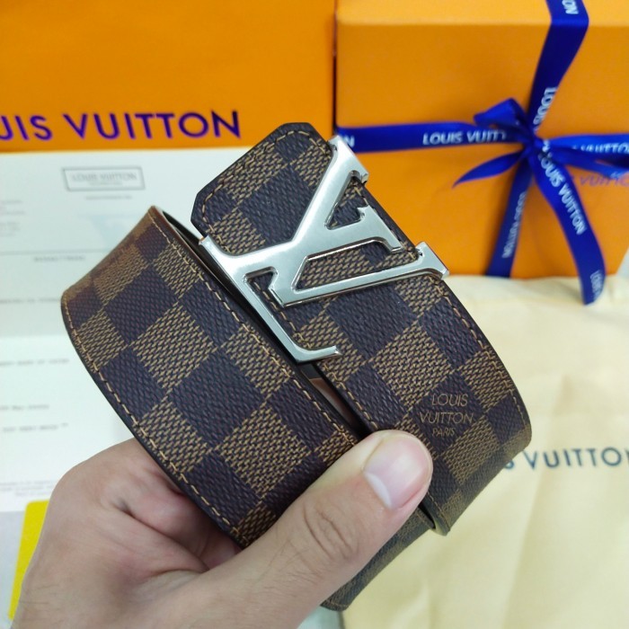 Ikat Pinggang Lv Belt Premium Mirror Original - Damier Ebene