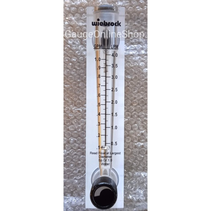 

newgan!! Flowmeter Rotameter Air (Water) 1.0 Gpm/4.0 Lpm Wiebrock