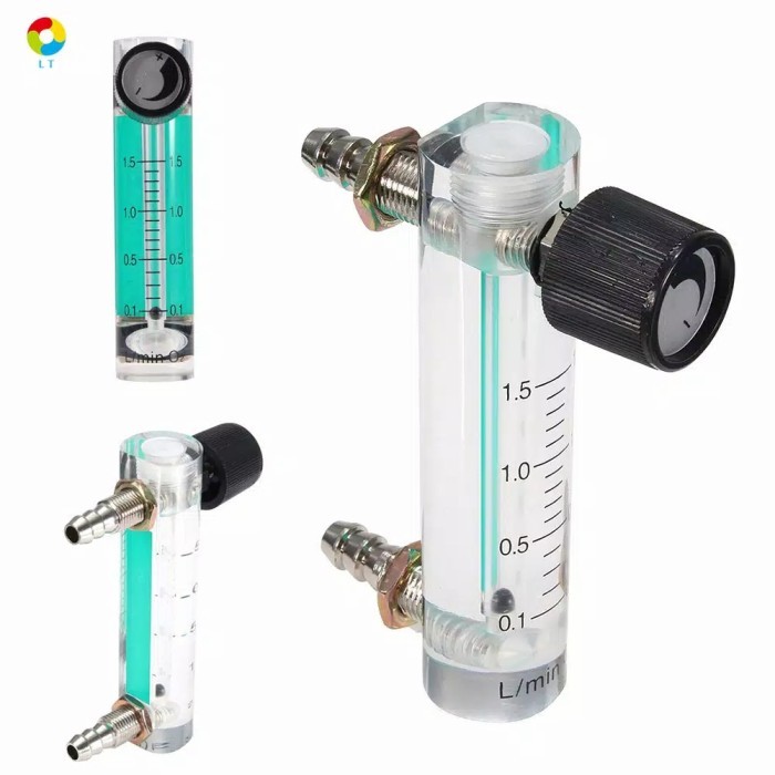 

newgan!! 0-1.5LPM Pengukur Aliran Udara Oksigen / 0-1.5LPM Oxygen Flow Meter