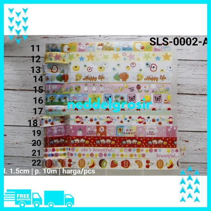 SELOTIP WASHI MOTIF FANCY BOX KUE KERING PLASTIK COOKIES    FREE ONGKIR 
