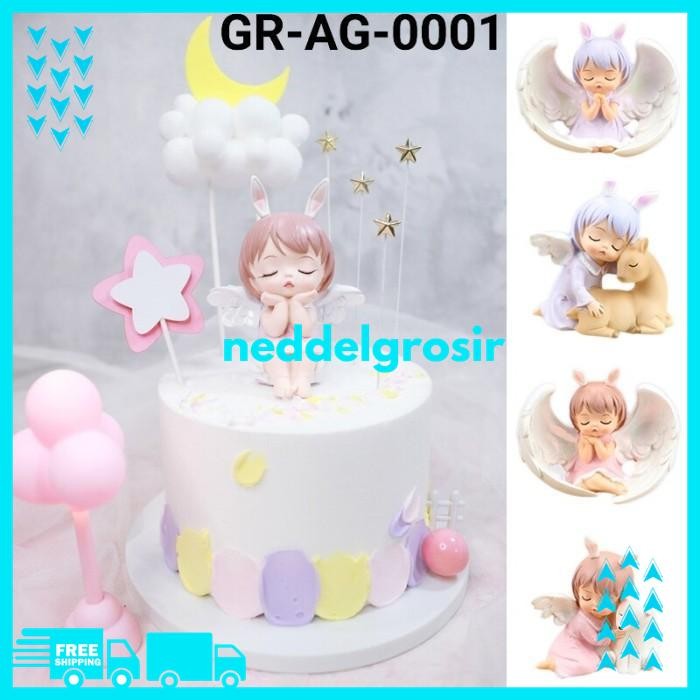 CAKE TOPPER HIASAN KUE ANGEL MALAIKAT SAYAP PERI     BEST SELLER 