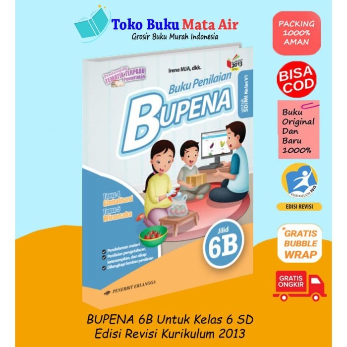 

BUPENA ( BUKU PENILAIAN ) JILID 6B UNTUK SD/MI KELAS VI (K13N)