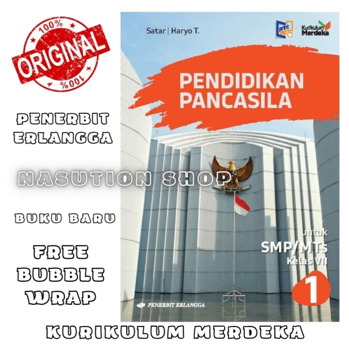 

Buku Pendidikan Pancasila Kelas 1 / 7 SMP Erlangga Kurikulum Merdeka