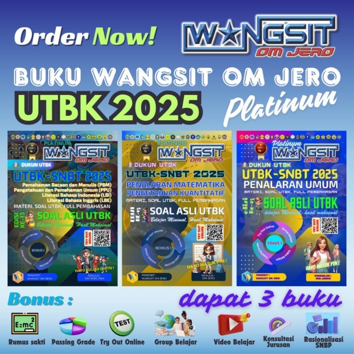 

Buku wangsit paket isi 3 buku TPS UTBK 2024 wangsit om jero (ORI) SNB