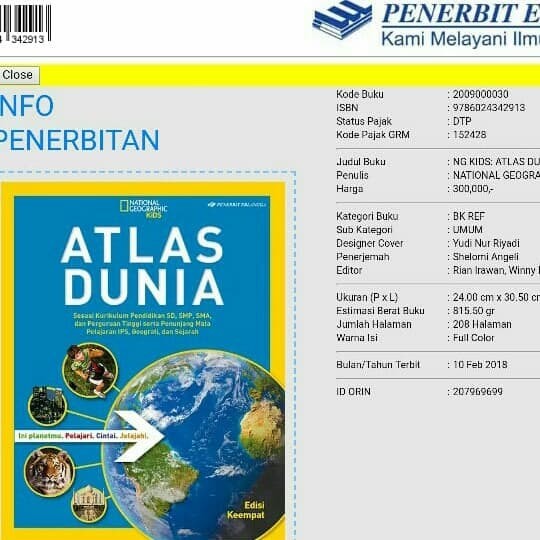 Atlas Dunia National Geographic