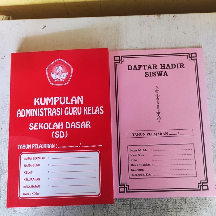 

BUKU KUMPULAN ADMINISTRASI GURU KElAS SD