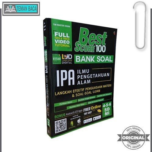 

BUKU PELAJARAN SD BEST SCORE 100 BANK SOAL IPA SD.MI 4,5,6