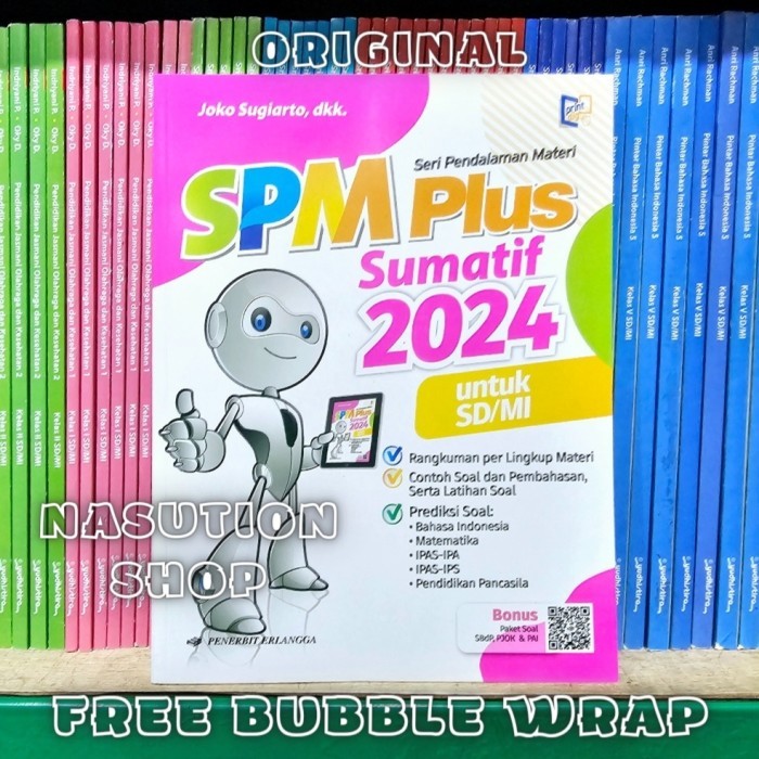 Buku Soal SPM Plus Sumatif SD 2024 Erlangga + Kunci Jawaban PDF ORI